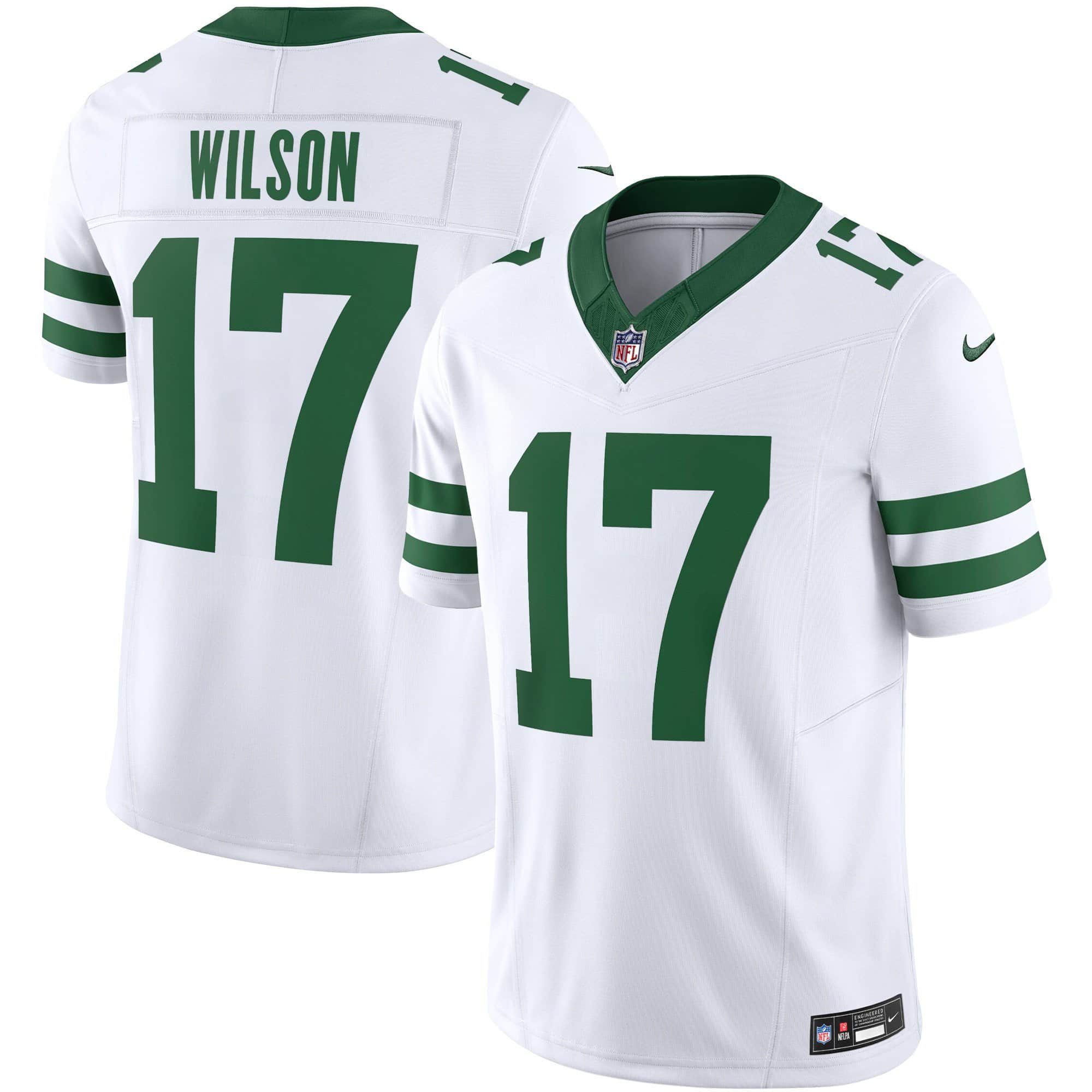 Men New York Jets #17 Wilson White 2024 Nike Limited NFL Jersey->customized nfl jersey->Custom Jersey